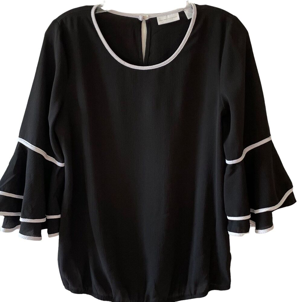 NY & Co. Women’s Black Blouse ¾ Sleeve